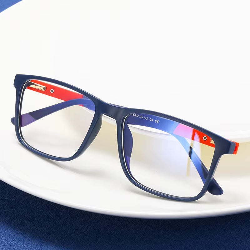  Retro TR90 Spring Hinge Eyeglasses for Men