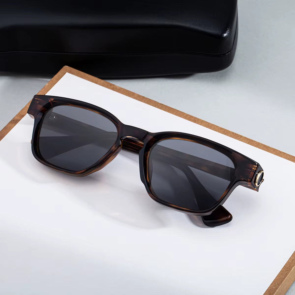 Designer Rectangle Pin-In Temples UV400 Sunglasses for Women & Men