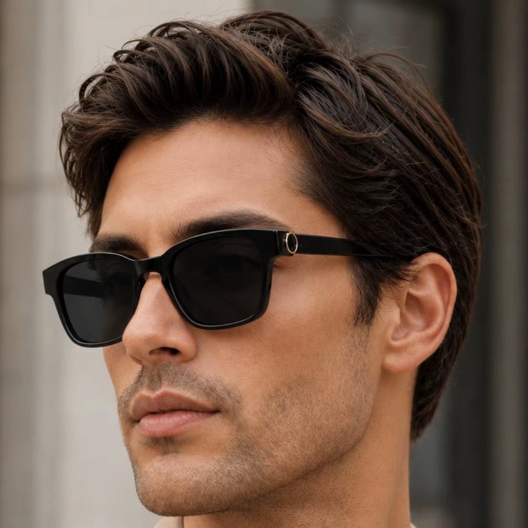 Designer Rectangle Pin-In Temples UV400 Sunglasses for Women & Men