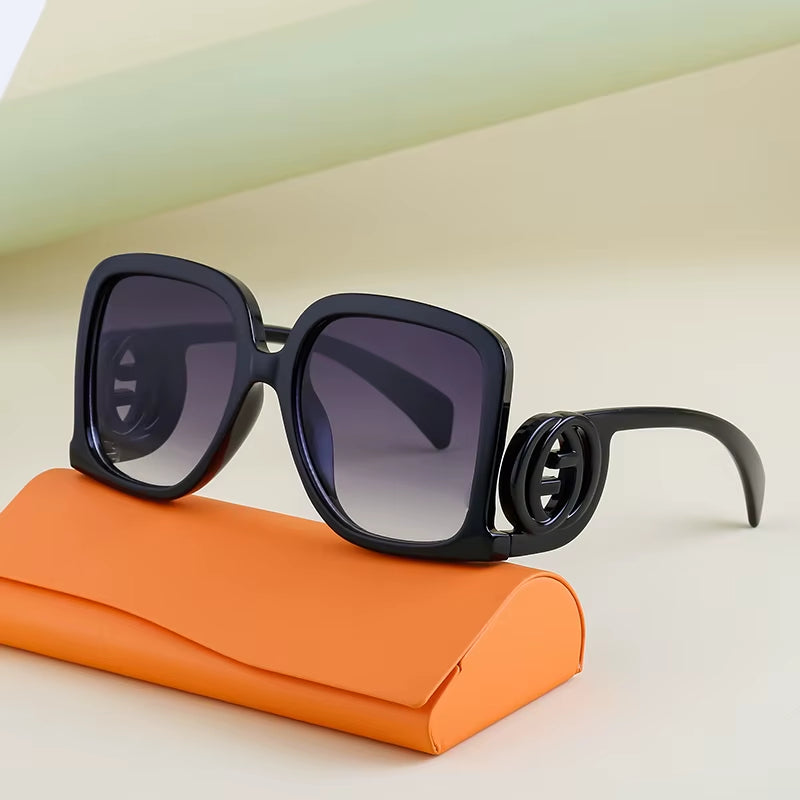  Fashion Designer Oversized Square UV400 Sunglasses for Women 