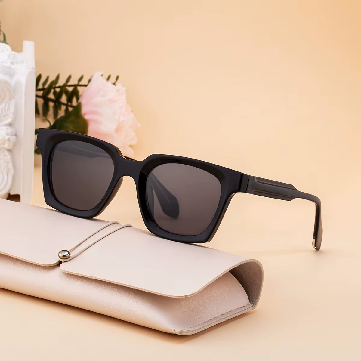 Designer Square Pin-In Temples Polarized Driving Fishing UV400 Sunglasses for Women & Men