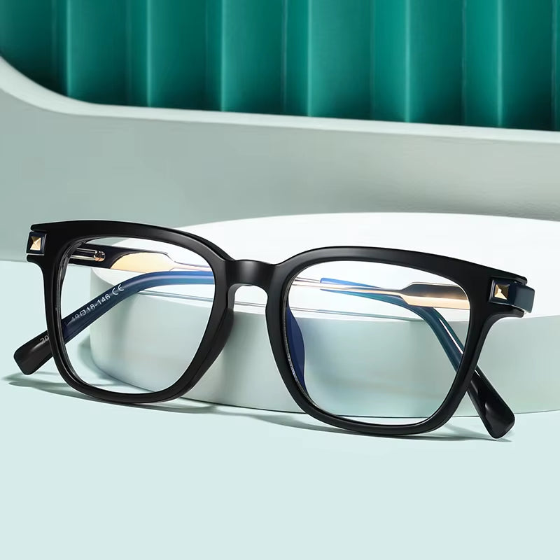 TR90 Square Spring Hinge Eyeglasses for Men