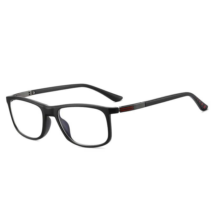  Fashion TR90 Rectangle Spring Hinge CP Eyeglasses for Men