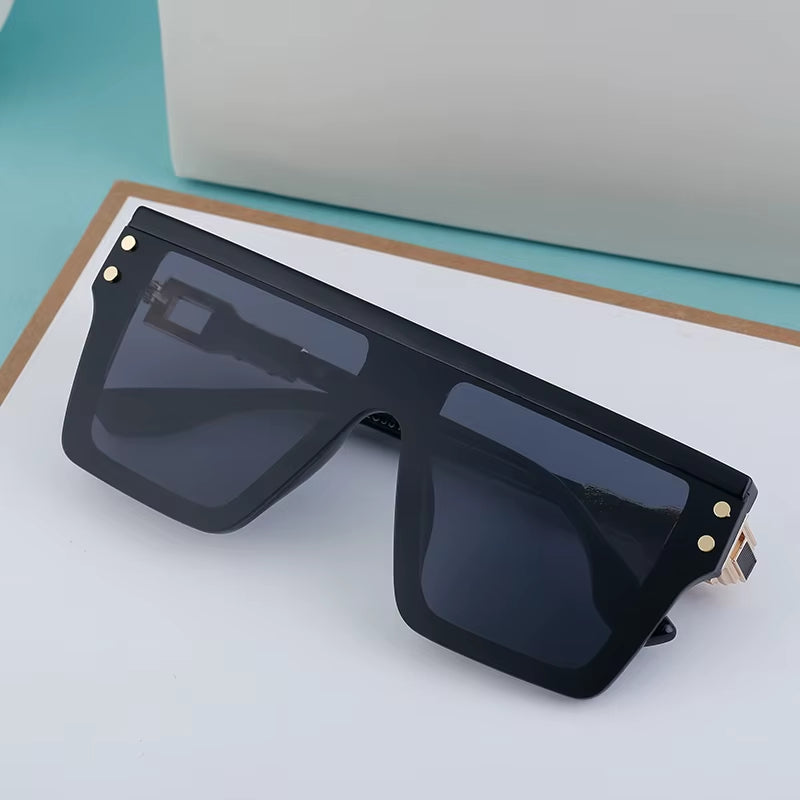 Fashion Oversized One Piece Lens Polarized UV400 Sunglasses for Women & Men