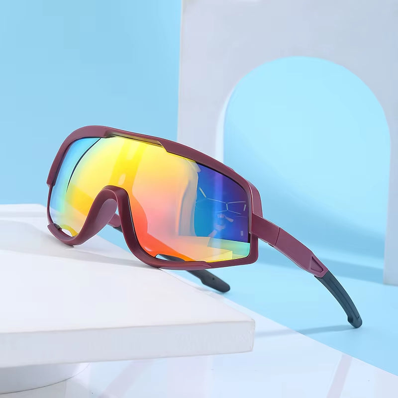 Sport Oversized One Piece Coating UV400 Sunglasses for Women & Men