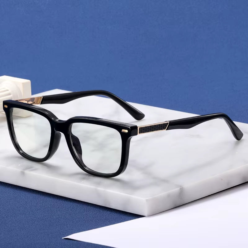  Square TR90 Spring Hinge  Eyeglasses for Men
