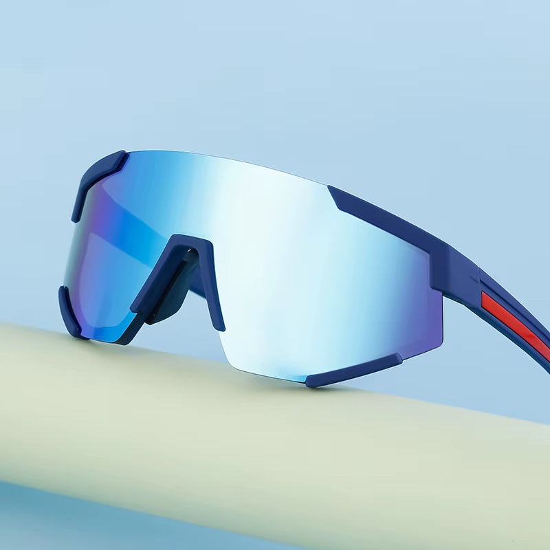  Sport Cycling Outdoor One Piece Coating Lens UV400 Sunglasses for Women & Men