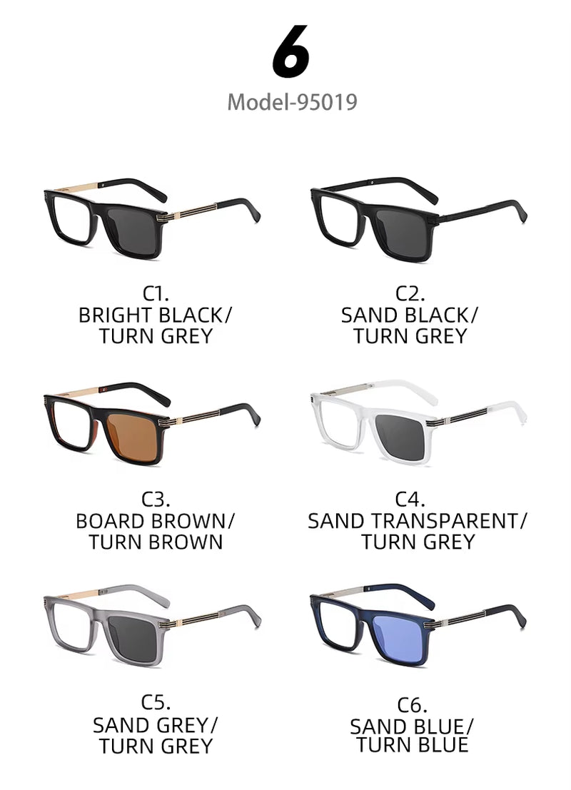  Fashion Photochromic Eyeglasses for Men