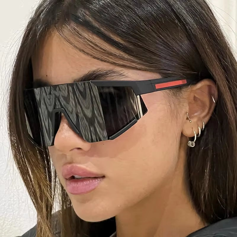  Sport Cycling Outdoor One Piece Coating Lens UV400 Sunglasses for Women & Men