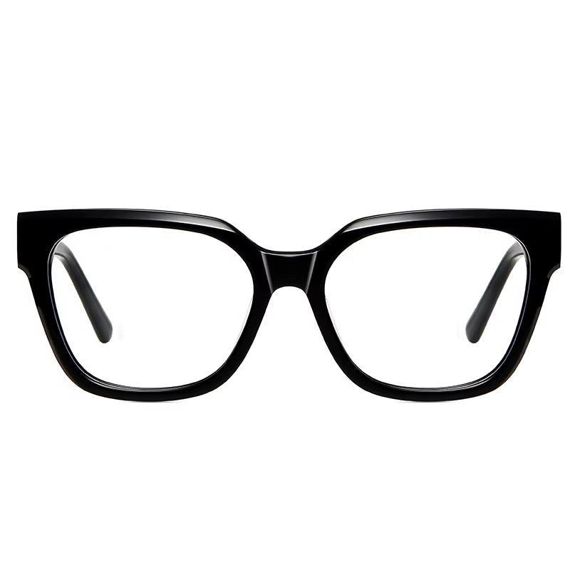 Square Acetate Spring Hinge Eyeglasses for Women