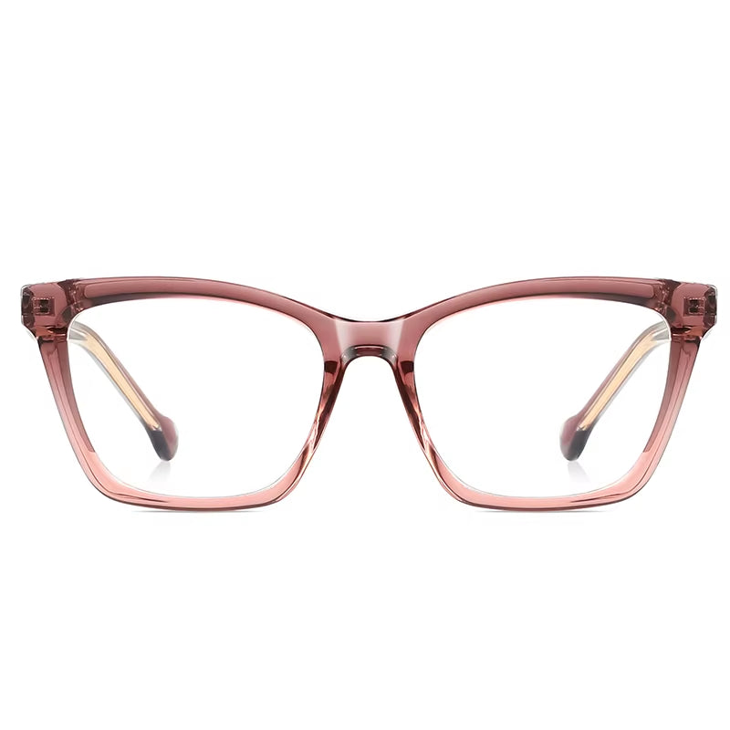  Square TR90 Spring Hinge CP Arms Eyeglasses for Women