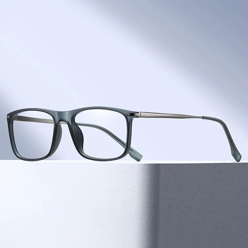  Classic Square TR90 Spring Hinge Eyeglasses for Men