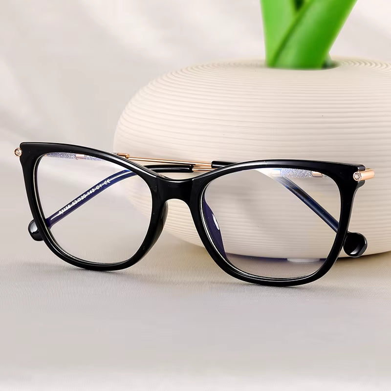  Cat Eye Square TR90 round Eyeglasses for Women
