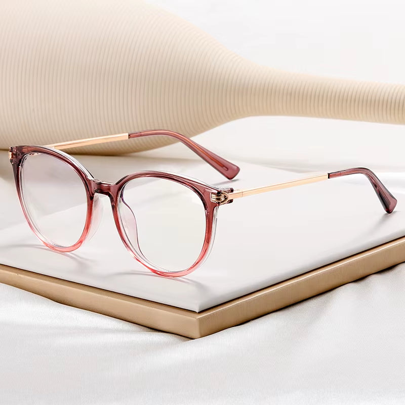  Cat Eye TR90 round Eyeglasses for Women 