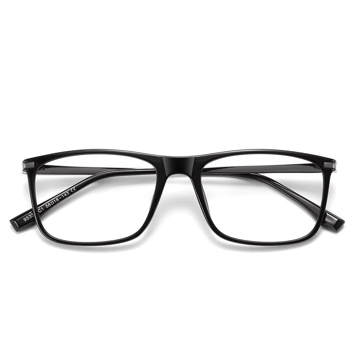  Classic Square TR90 Spring Hinge Eyeglasses for Men