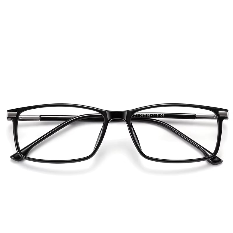 Classic TR90 Rectangle Spring Hinge Eyeglasses for Men