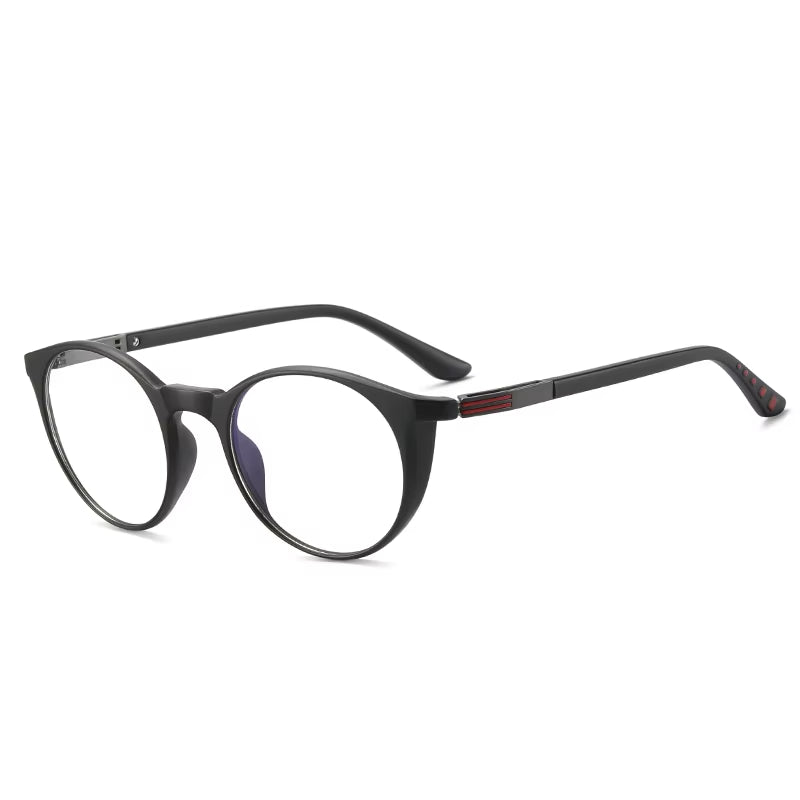 Fashion round TR90 Spring Hinge Eyeglasses for Men