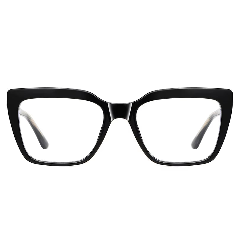 Fashion Square TR90 CP Pin-In Arms Spring Hinge Eyeglasses for Women
