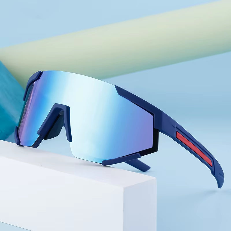 Sport Cycling Outdoor One Piece Coating Lens UV400 Sunglasses for Women & Men