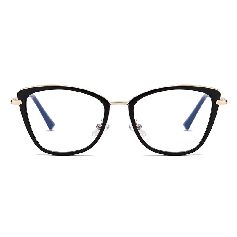 Photochromic Cat Eye TR90 Metal Eyeglasses for Women