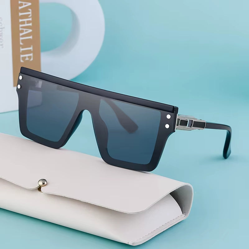 Fashion Oversized One Piece Lens Polarized UV400 Sunglasses for Women & Men