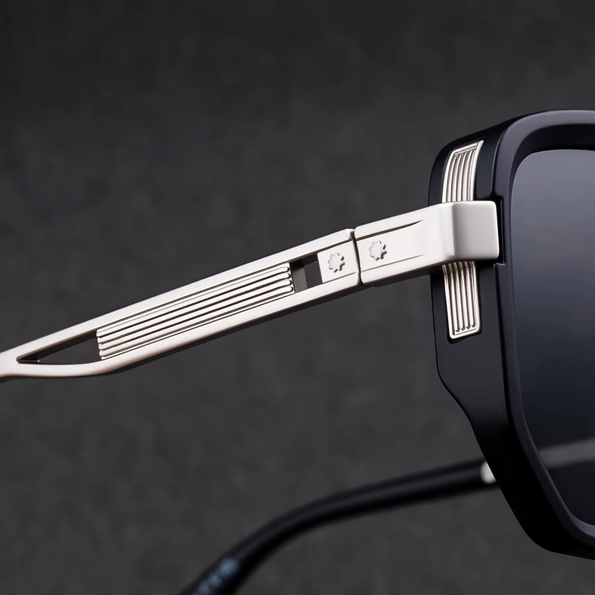  Designer Square Double Bridge PC Frame UV400 Sunglasses for Men