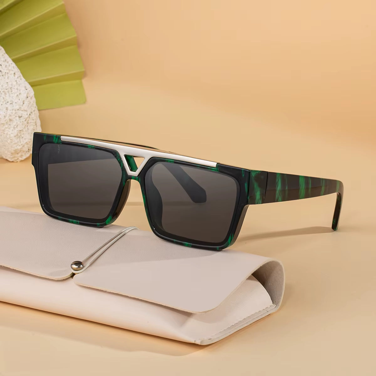 Designer Square Double Bridge UV400 Protection Sunglasses for Women & Men