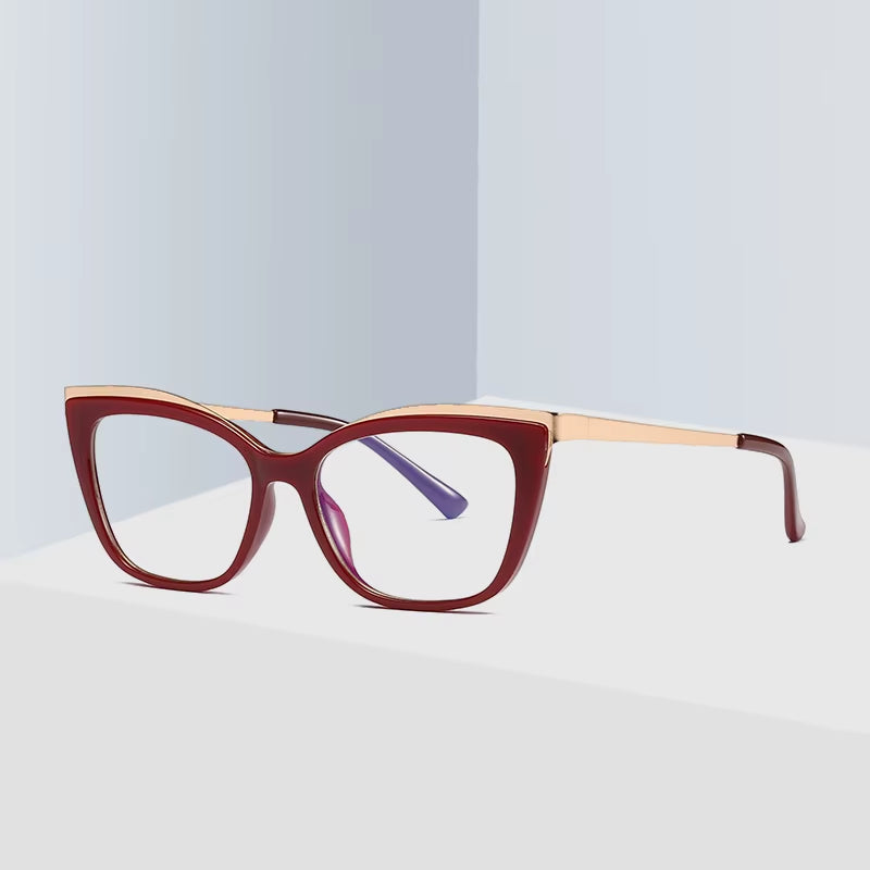  Cat Eye TR90 Spring Hinge  Eyeglasses for Women