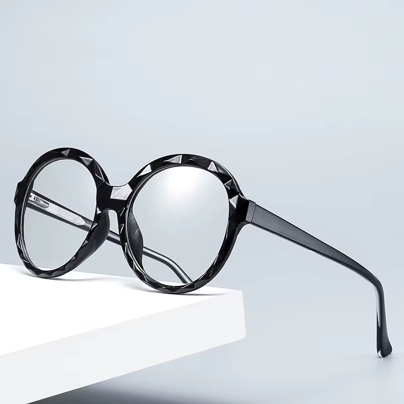 Fashion TR90 round CP Arm Spring Hinge Eyeglasses for Women 