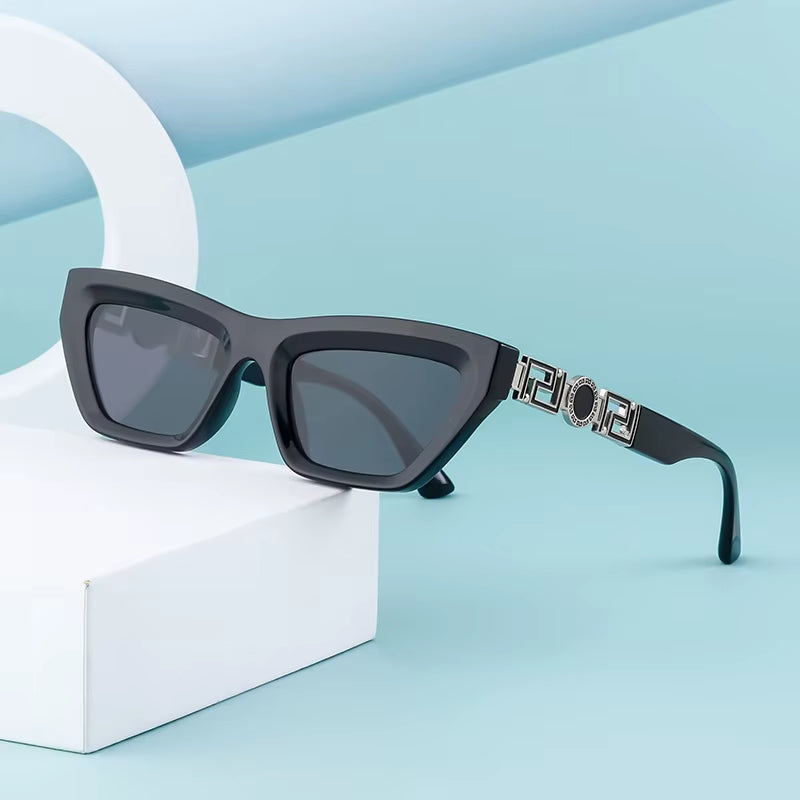  Fashion Cat Eye Personality Temples Sunglasses for Women