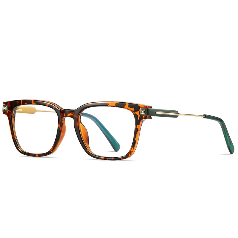 TR90 Square Spring Hinge Eyeglasses for Men