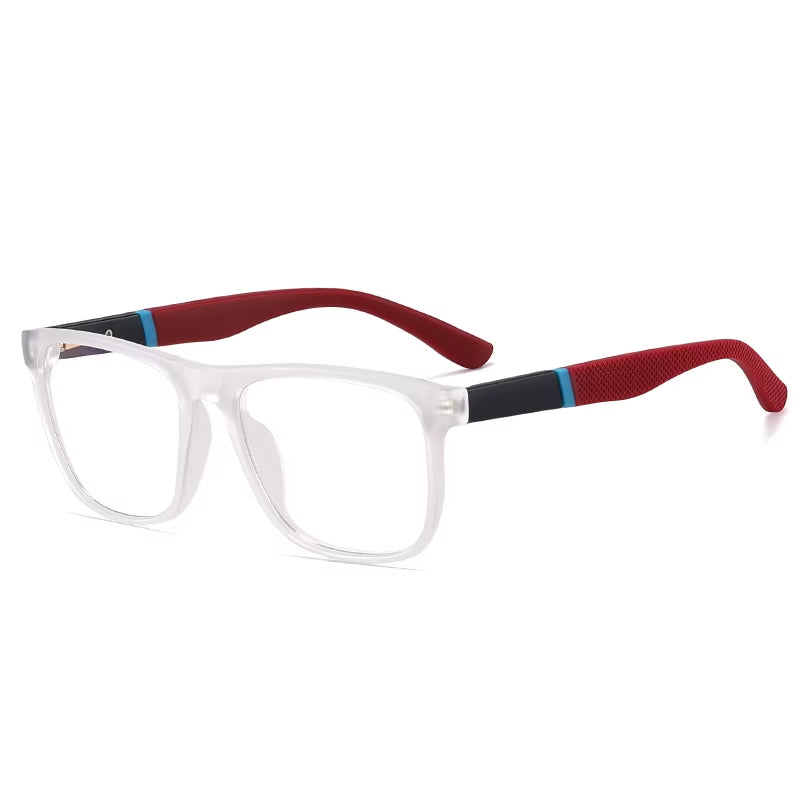 Square TR90 Spring Hinge Eyeglasses for Men