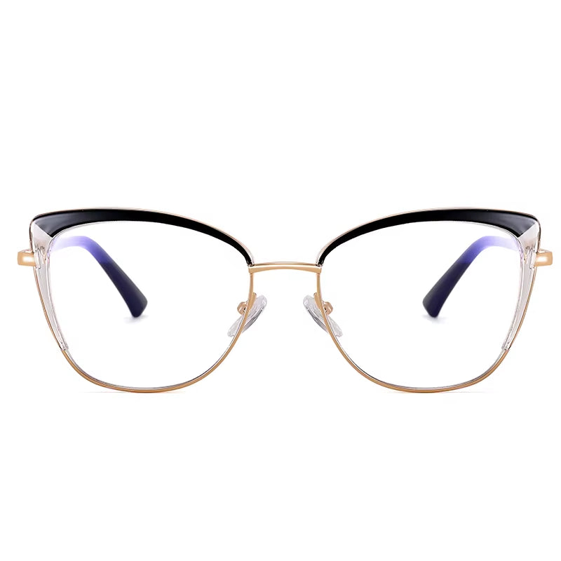 Cat Eye TR90 Metal Eyeglasses for Women 