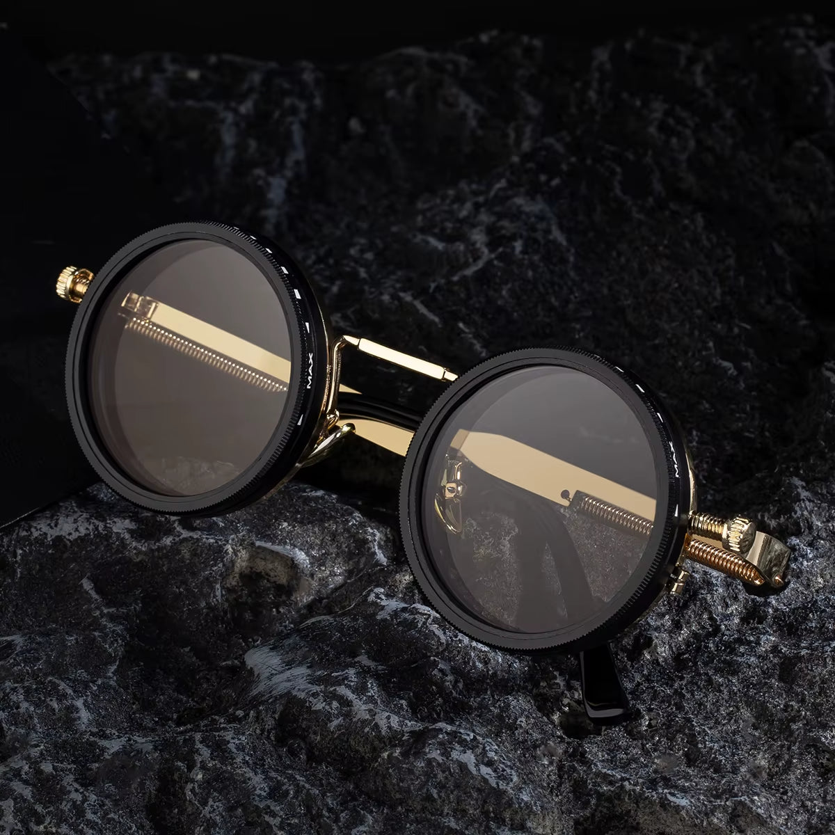 Designer round Rotary Adjustable Polarized Driving UV400 Sunglasses for Men