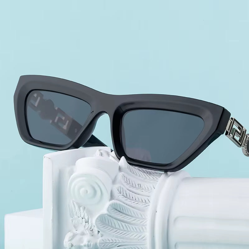  Fashion Cat Eye Personality Temples Sunglasses for Women