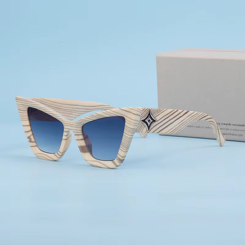 Fashion Cat Eye Designer Oversized Frame UV Sunglasses for Women & Men