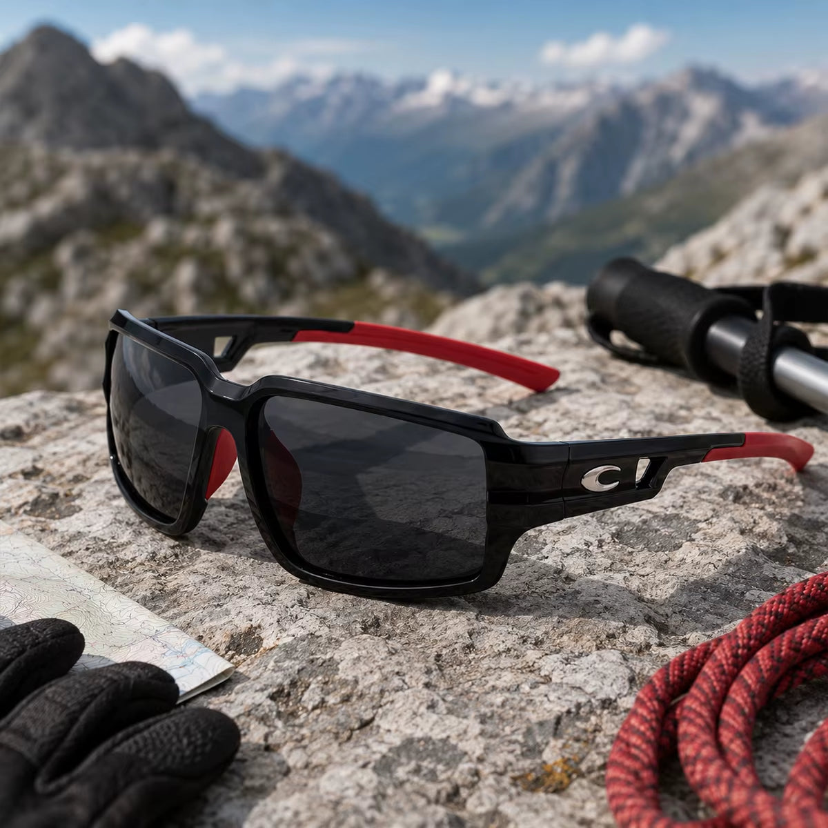 Sport Outdoor Rectangle Polarized UV400 Sunglasses for Women & Men