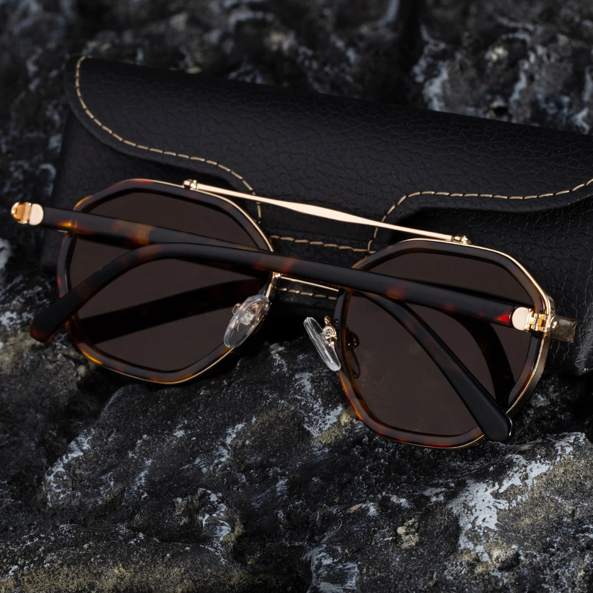  Designer Polygonal Polarized UV400 Sunglasses for Men