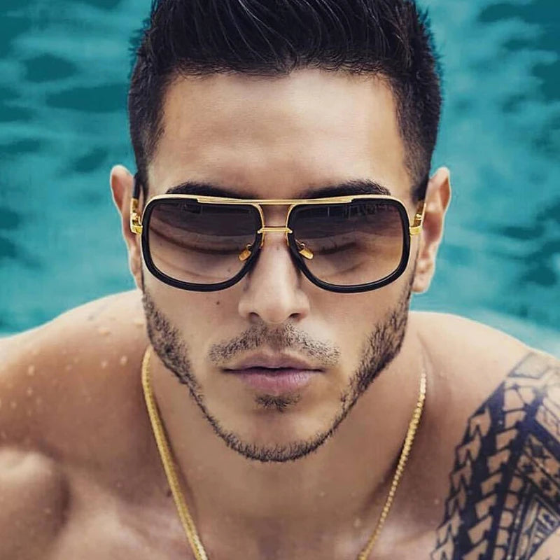Stylish Retro Square Sunglasses for Men and Women - High-Quality Fashion Eyewear