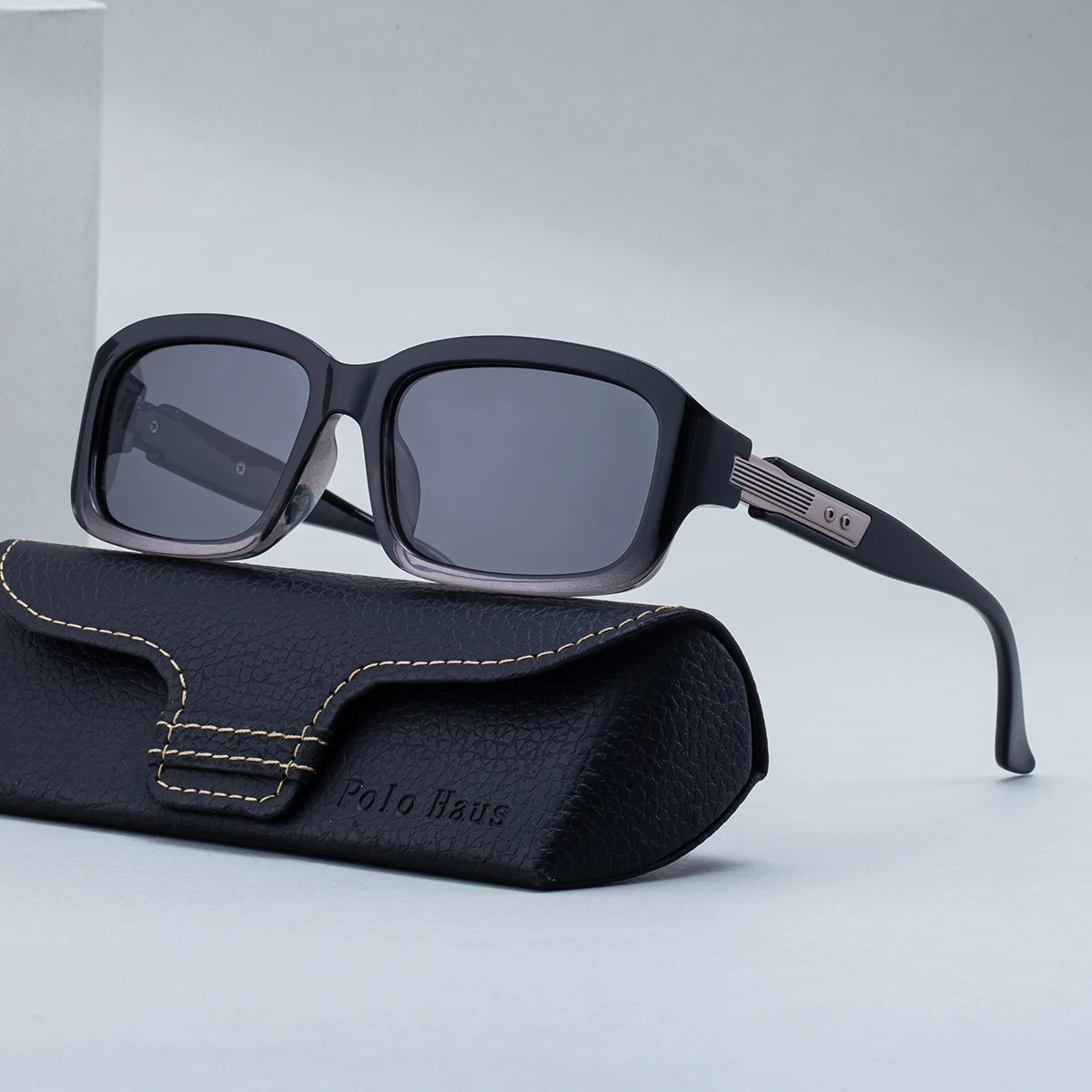 Designer Rectangle Polarized Driving Fishing UV400 Sunglasses for Men