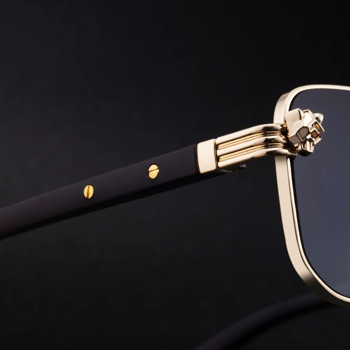  Designer Rectangle Wood Grain Colors Arms UV400 Sunglasses for Men