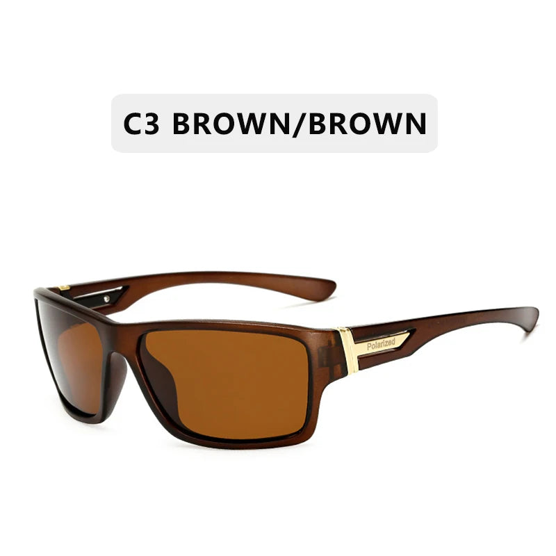 Elevate Your Style with Polarized Rectangle Sunglasses for Men - Perfect for Driving and Casual Wear!
