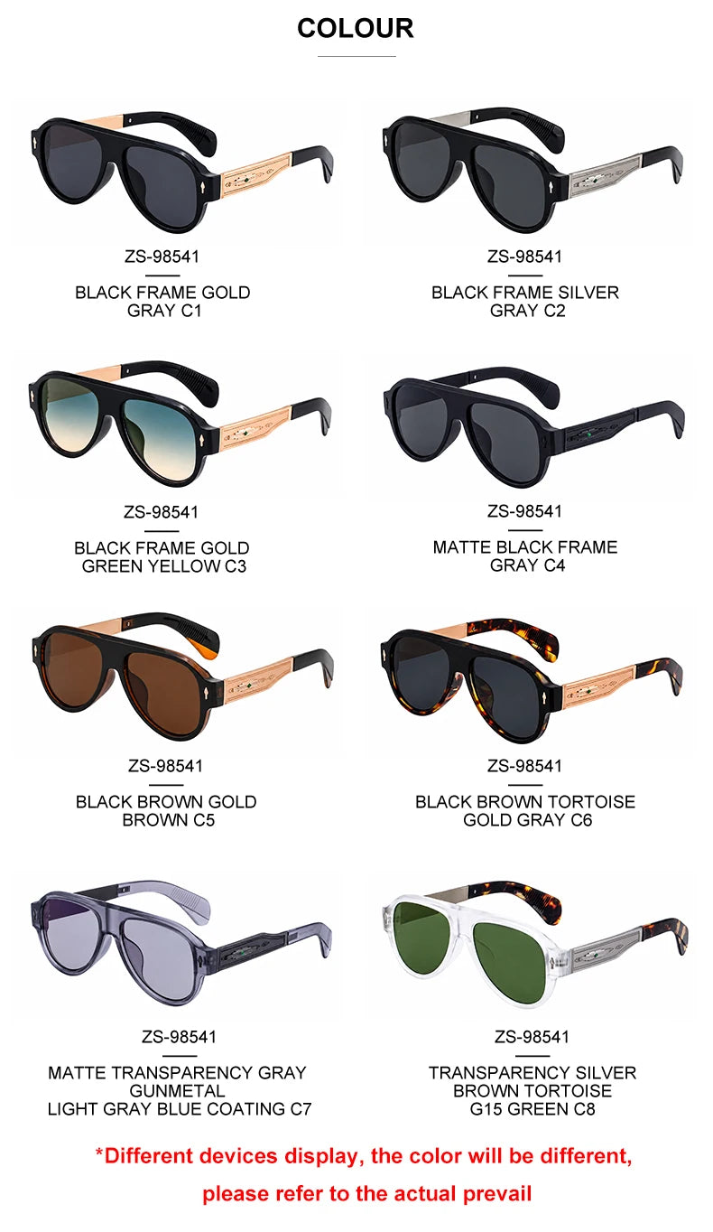  Designer Aviation Frame UV400 Protection Sunglasses for Men