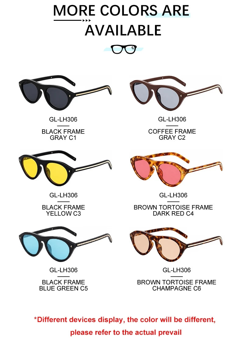  Designer Cat Eye PC Frame UV400 Protection Sunglasses for Women