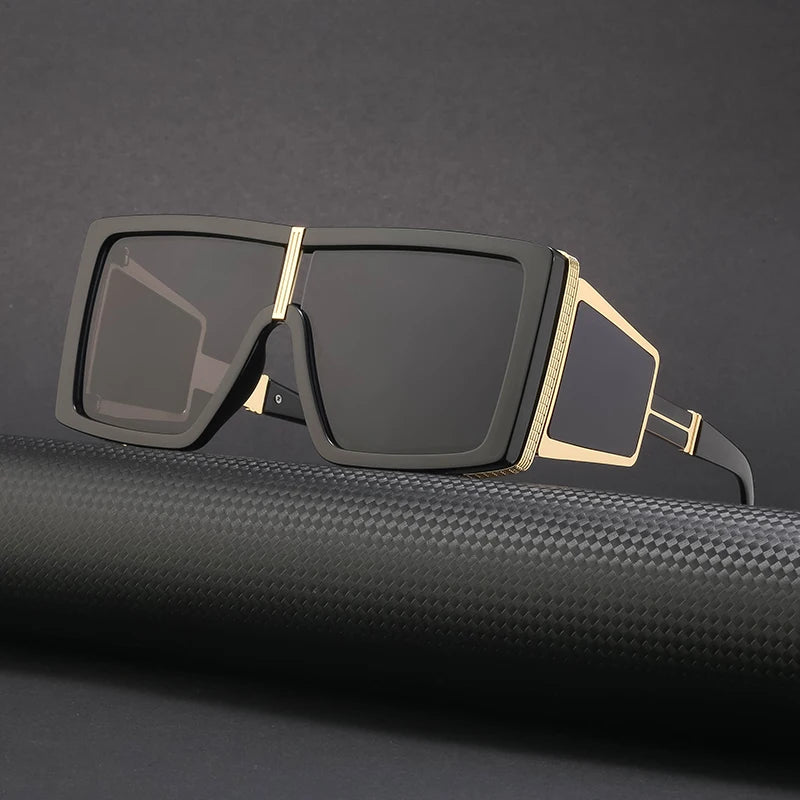  Punk Style Oversized Square UV400 Sunglasses for Women 
