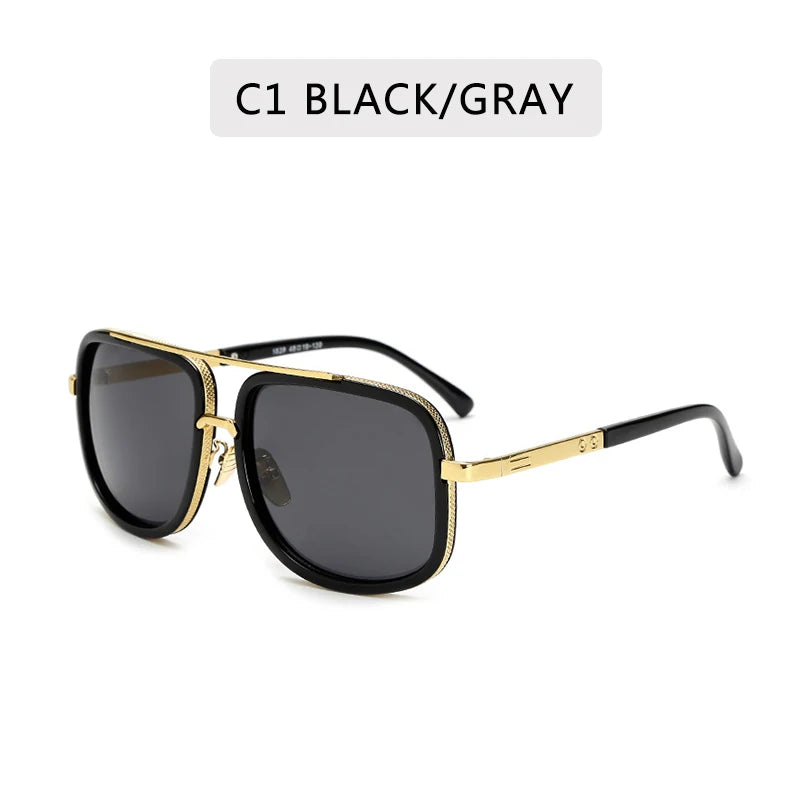 Stylish Retro Square Sunglasses for Men and Women - High-Quality Fashion Eyewear