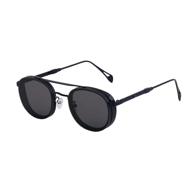Designer Double Bridge Oval UV400 Sunglasses for Men 