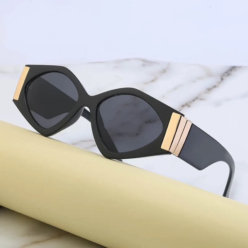 Designer Personality Polygonal Frame UV400  Sunglasses for Women