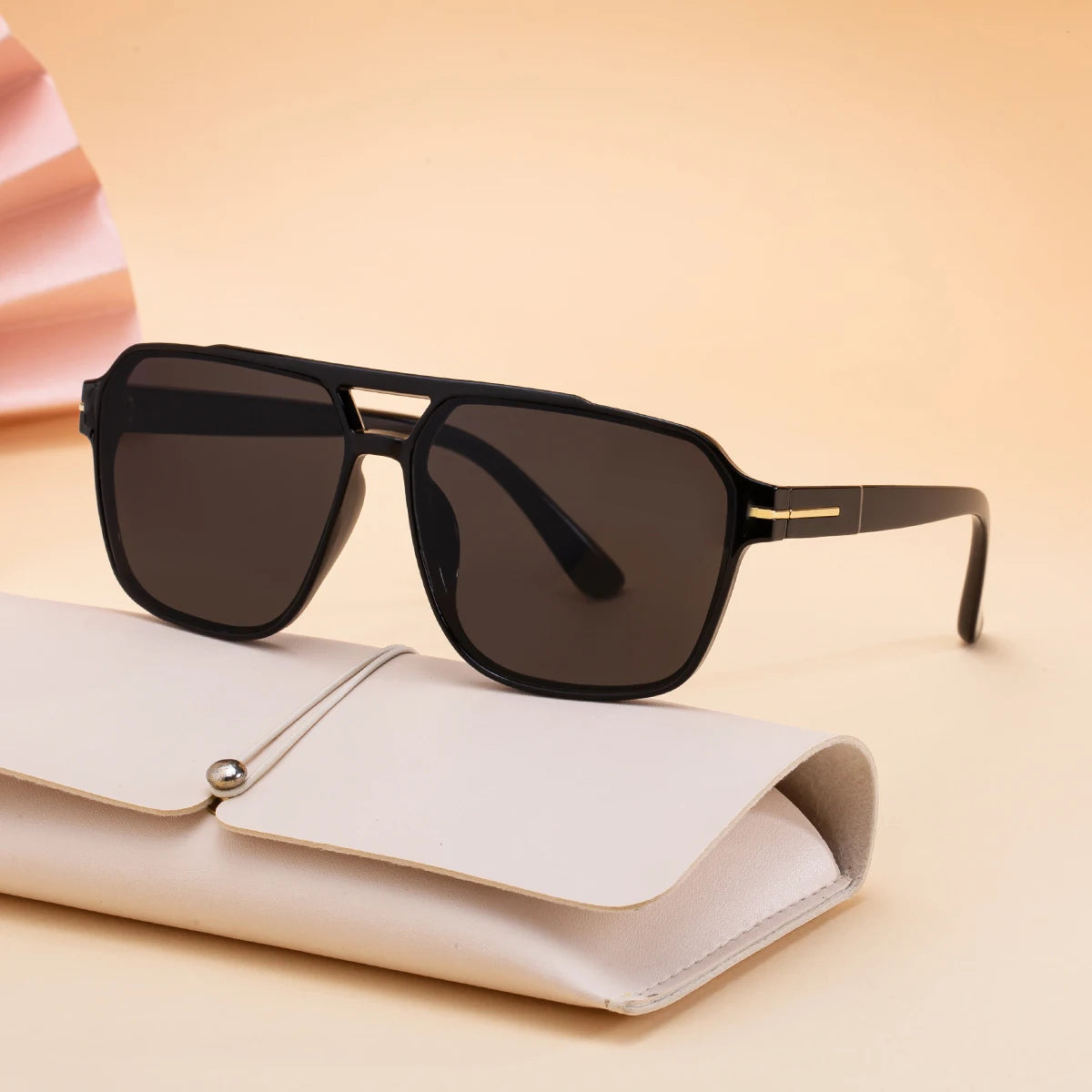 Designer Square Double Bridge UV400 Protection Sunglasses for Women & Men