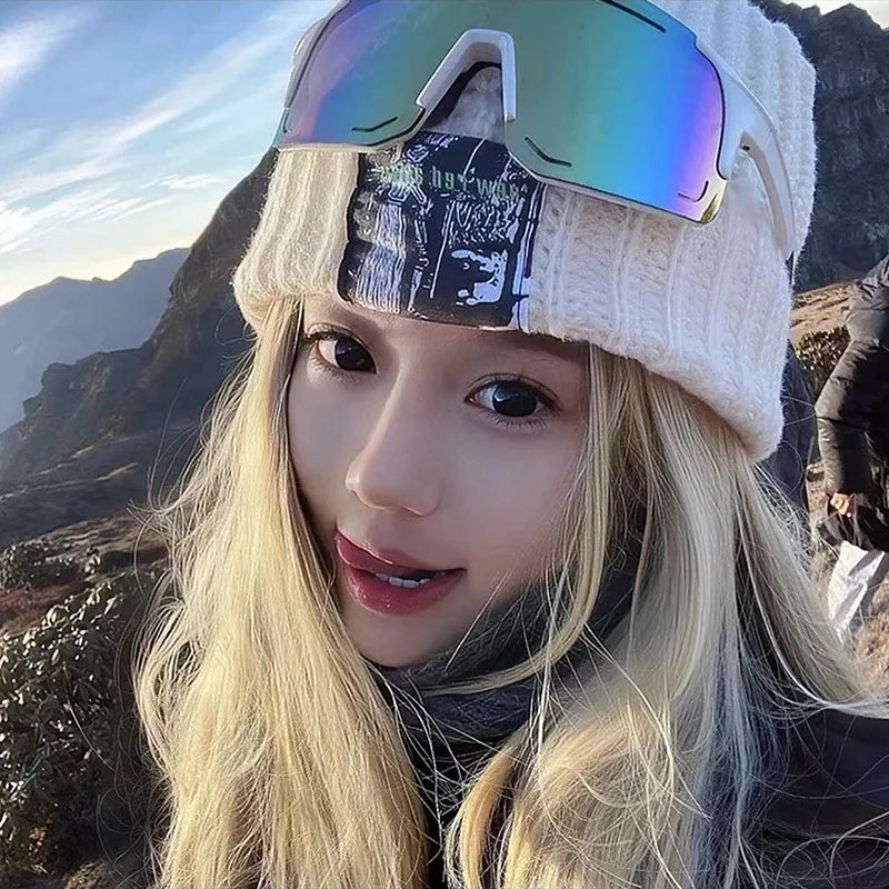  Oversized One Piece Lens Sport Style Windproof UV400 Protection Sunglasses for Women & Men